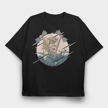 Drums Musician, Tricou Oversize Barbati (Unisex)