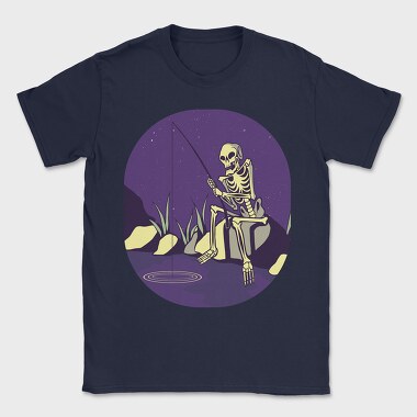 Fishing Skull, Tricou Barbati (Unisex)