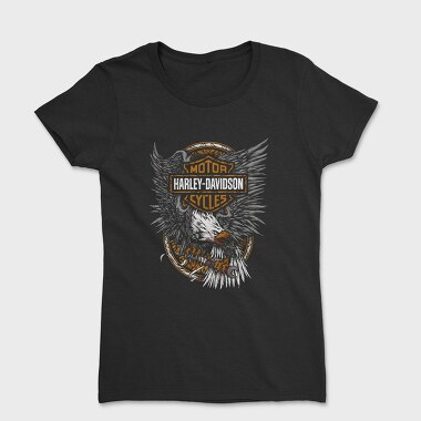 Harley Eagle Cycles Flag, Tricou Femei