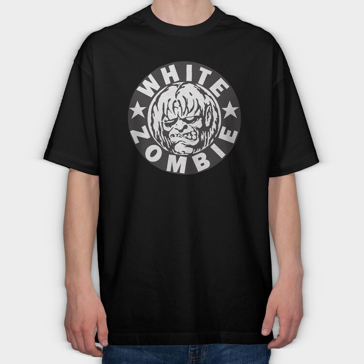 WHITE ZOMBIE, Tricou Oversize Barbati (Unisex)