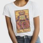 Pixelart Tarot Card the Robot, Tricou Femei