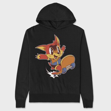 Cartoon Skate, Hanorac Oversize Barbati (Unisex)