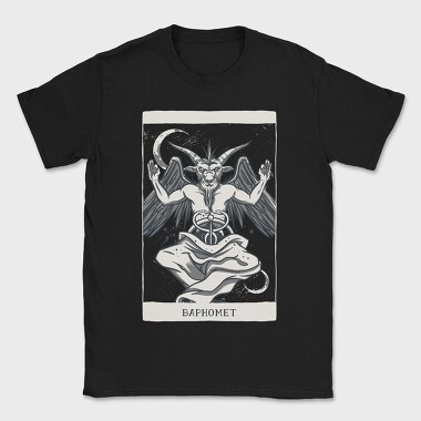 Demon Tarot Card, Tricou Barbati (Unisex)