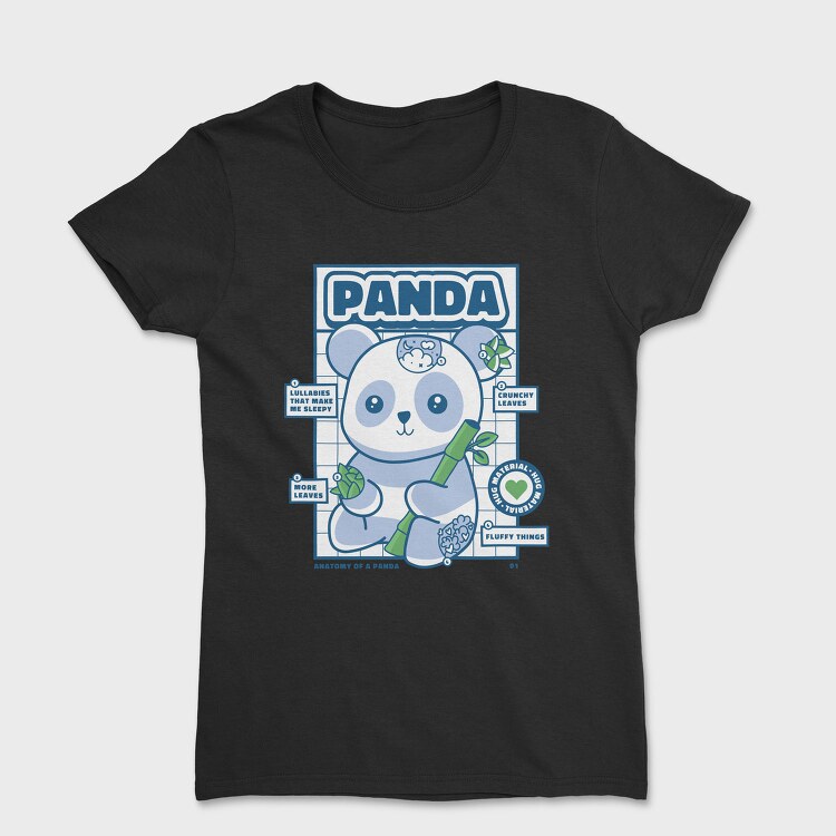Panda Bear Animal Anatomy, Tricou Femei