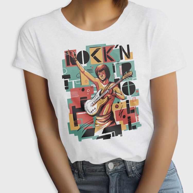 Rock N Roll Guitar, Tricou Femei