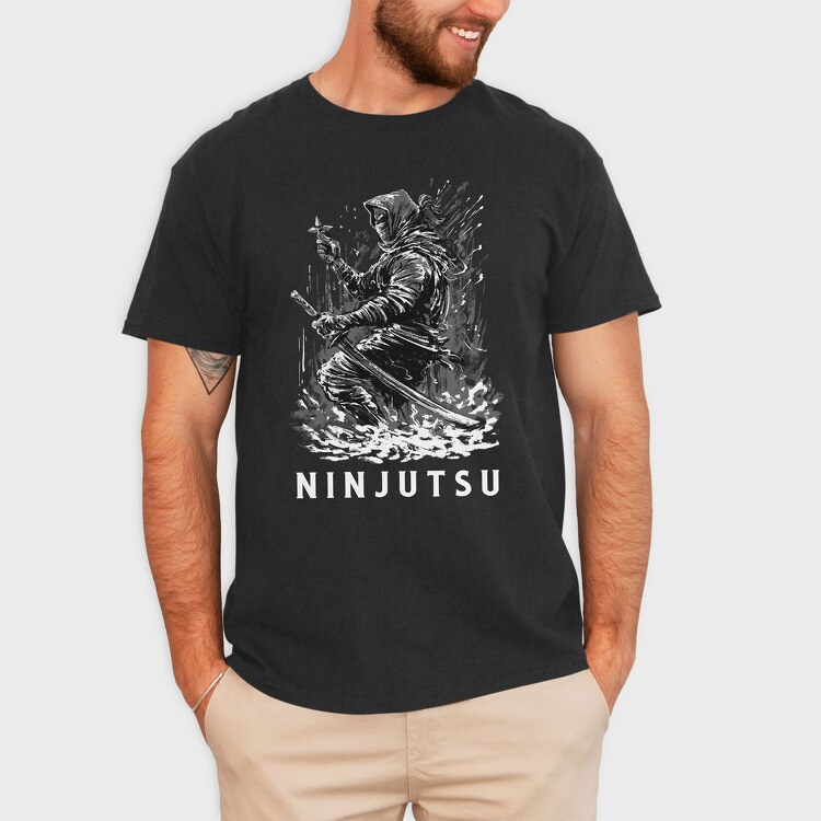 Ninjutsu, Tricou Barbati (Unisex)