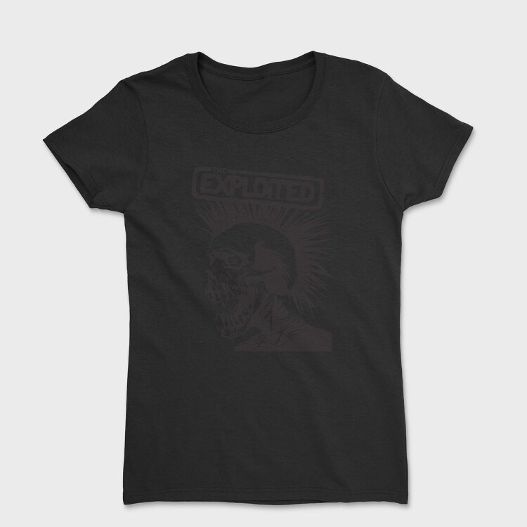 THE EXPLOITED B&W, Tricou Femei