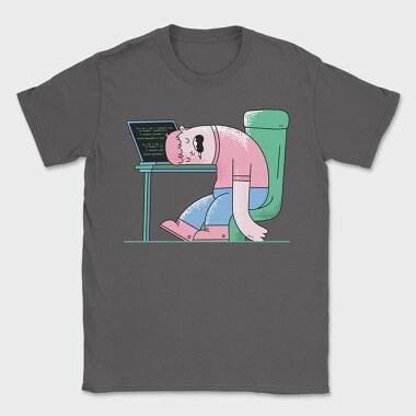 Man Sleeping On Desk, Tricou Barbati (Unisex)