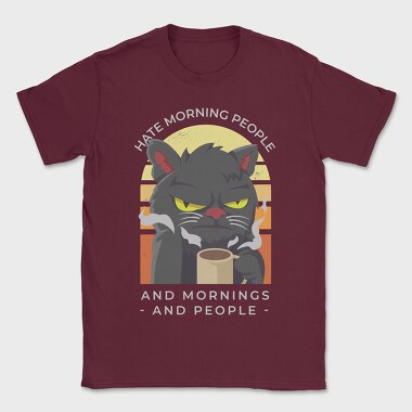 Agry Coffe Cat, Tricou Barbati (Unisex)