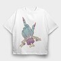 Pastel Goth Badass Witch, Tricou Oversize Barbati (Unisex)