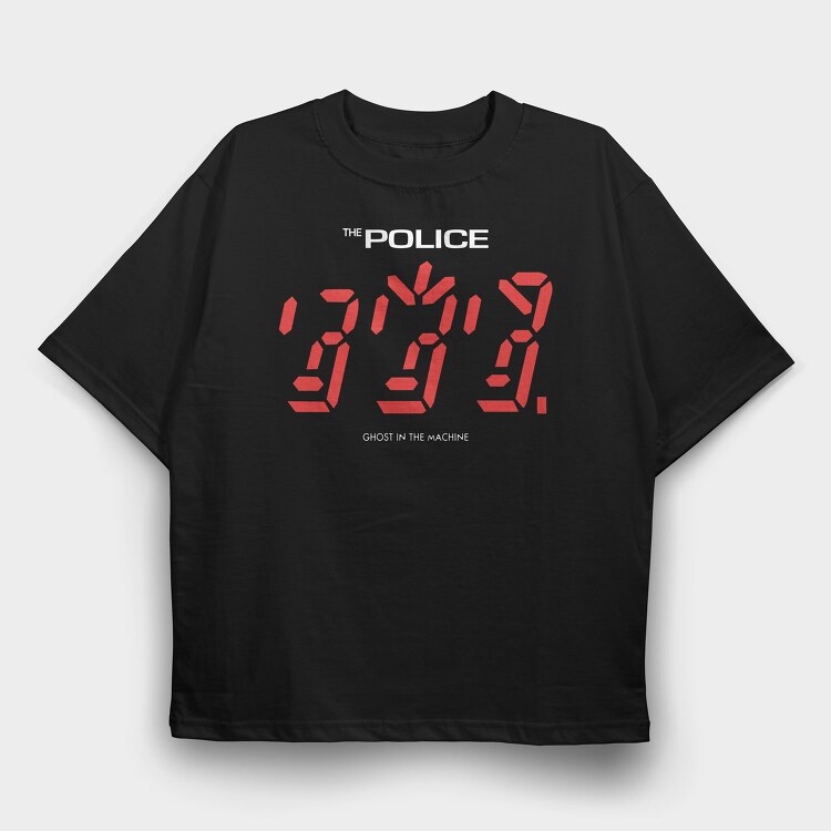 THE POLICE Ghost in the Machine, Tricou Oversize Barbati (Unisex)