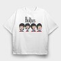THE BEATLES, Tricou Oversize Barbati (Unisex)