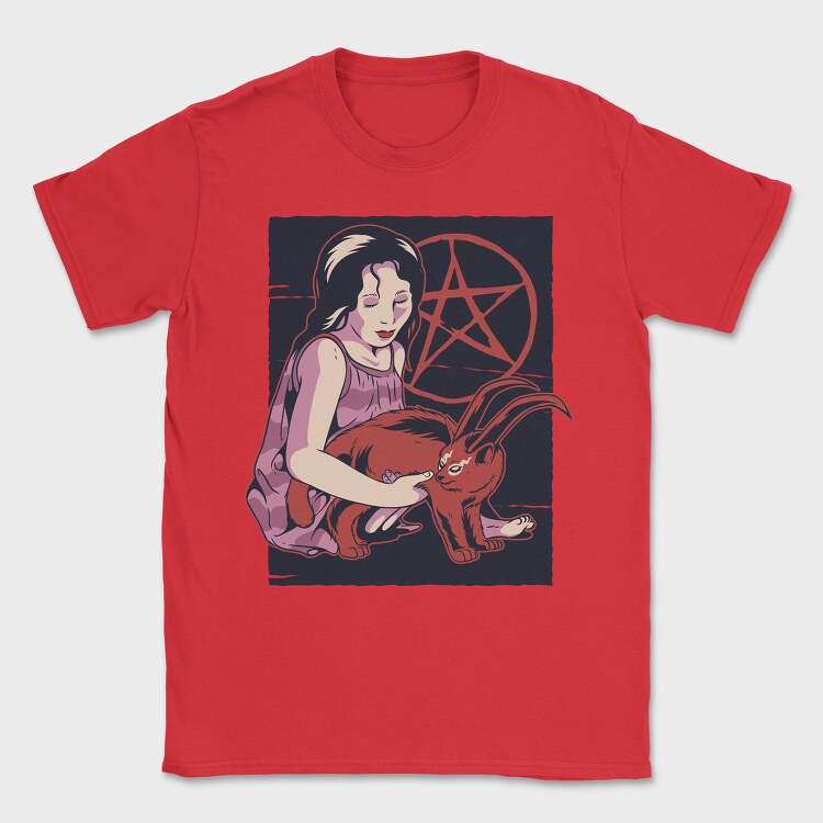 Demon Cat, Tricou Barbati (Unisex)