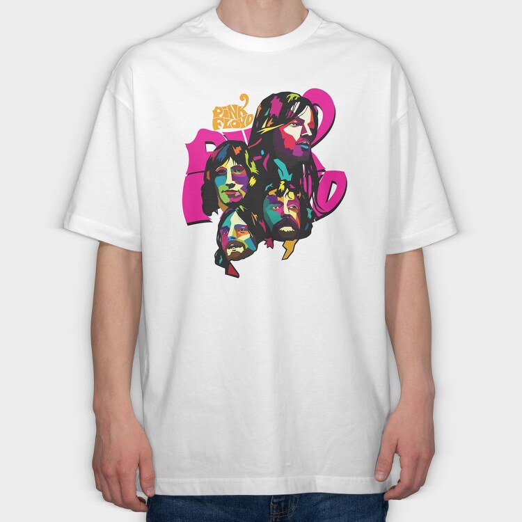 PINK FLOYD 1, Tricou Oversize Barbati (Unisex)