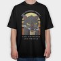 Agry Coffe Cat, Tricou Oversize Barbati (Unisex)