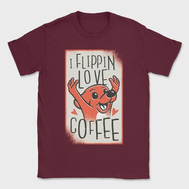 Dog Coffee, Tricou Barbati (Unisex)
