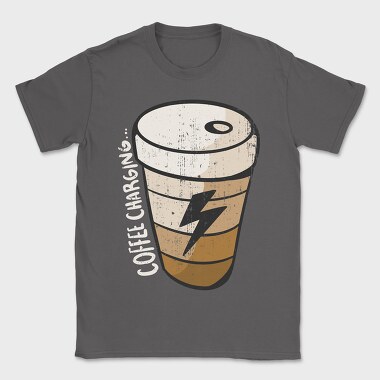 Coffee Charging, Tricou Barbati (Unisex)