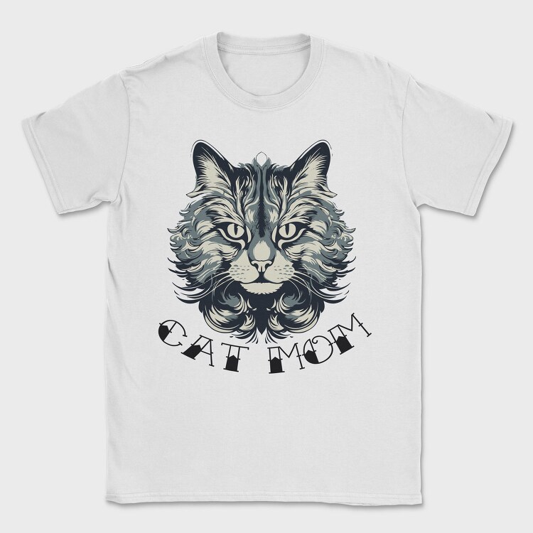 Detailed Cat Mom, Tricou Barbati (Unisex)