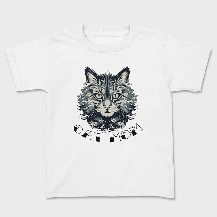 Detailed Cat Mom, Tricou Copii