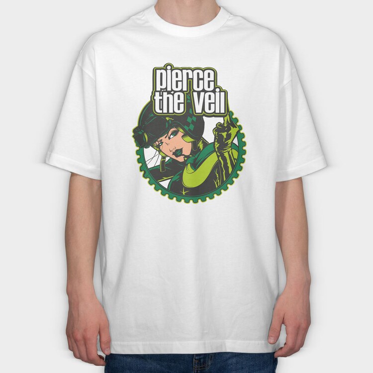 PIERCE THE VEIL, Tricou Oversize Barbati (Unisex)