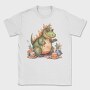 Dinosaur Fantasy Watercolor Birthday Tote, Tricou Barbati (Unisex)