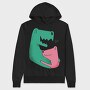 Dinosaurs Family Dad Son, Hanorac Oversize Barbati (Unisex)