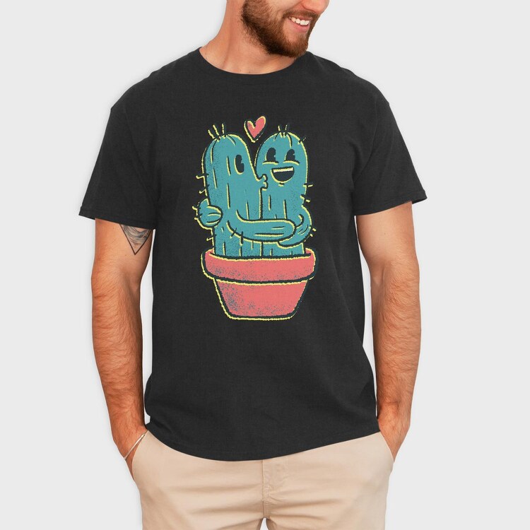 Cactus Couple, Tricou Barbati (Unisex)
