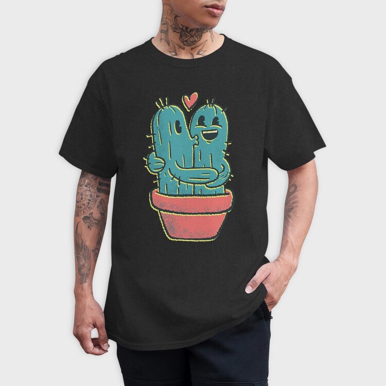 Cactus Couple, Tricou Barbati (Unisex)