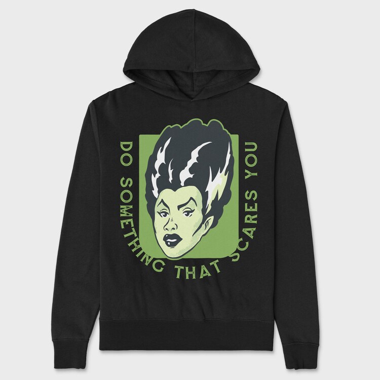 Do Something That Scares You, Hanorac Oversize Barbati (Unisex)