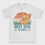 Dog And Human Retro Sunset Best Ever, Tricou Barbati (Unisex)