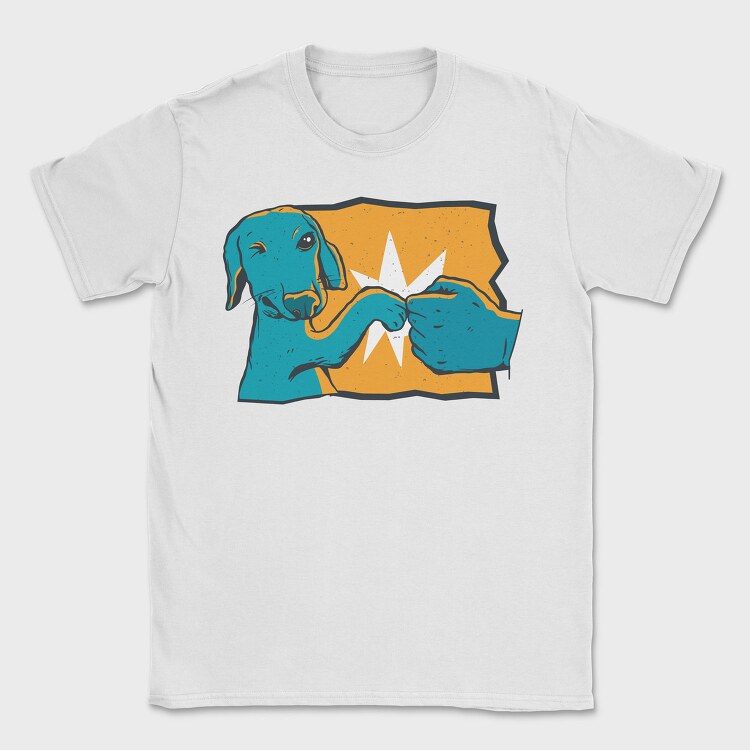 Dog Fist Bump Like Bro, Tricou Barbati (Unisex)