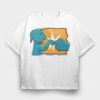 Dog Fist Bump Like Bro, Tricou Oversize Barbati (Unisex)