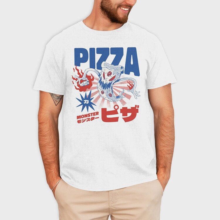 Pizza Monster, Tricou Barbati (Unisex)