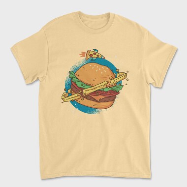 Burger Planet, Tricou Barbati (Unisex)