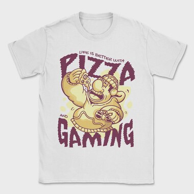 Pizza Guy Gaming, Tricou Barbati (Unisex)