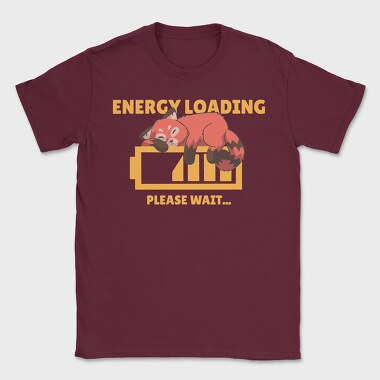 Red Panda Energy Loading, Tricou Barbati (Unisex)
