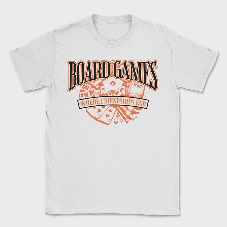 Funny Board Games, Tricou Barbati (Unisex)