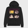 Funny Cat Shapes, Hanorac Oversize Barbati (Unisex)