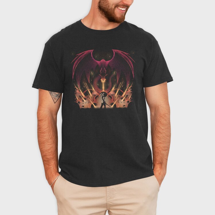 Dragon Warrior Flame, Tricou Barbati (Unisex)