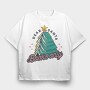 Funny Christmas Books Tree, Tricou Oversize Barbati (Unisex)