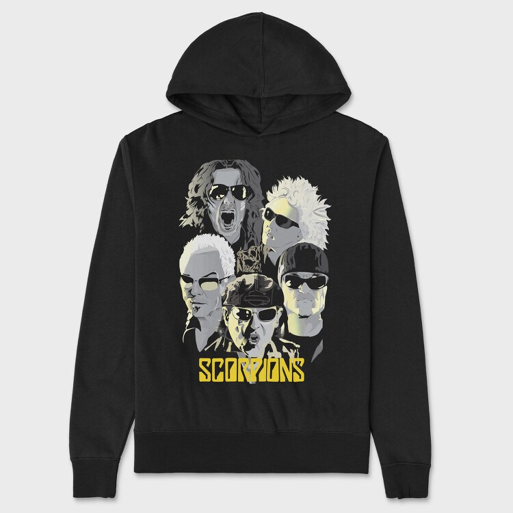 SCORPIONS, Hanorac Oversize Barbati (Unisex)
