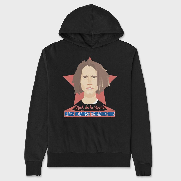 RATM Zach de la Rocha, Hanorac Oversize Barbati (Unisex)