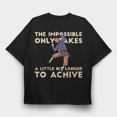 Rock Climber, Tricou Oversize Barbati (Unisex)