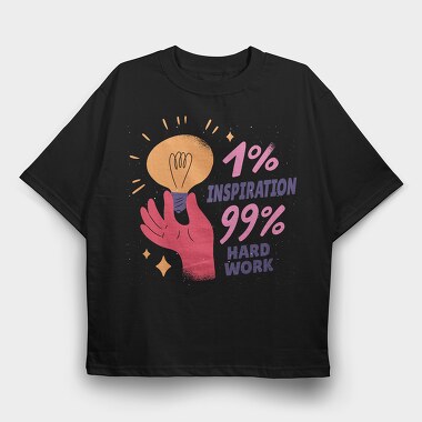 Work inspiration, Tricou Oversize Barbati (Unisex)