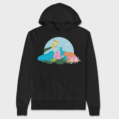 Animals Party, Hanorac Oversize Barbati (Unisex)
