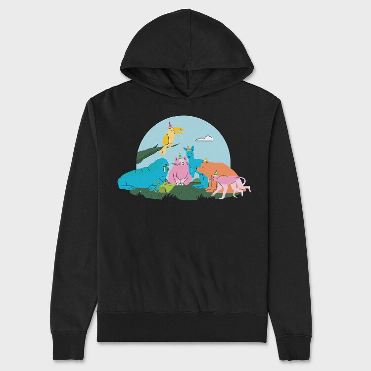 Animals Party, Hanorac Oversize Barbati (Unisex)