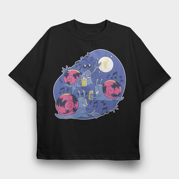 Slow Party, Tricou Oversize Barbati (Unisex)