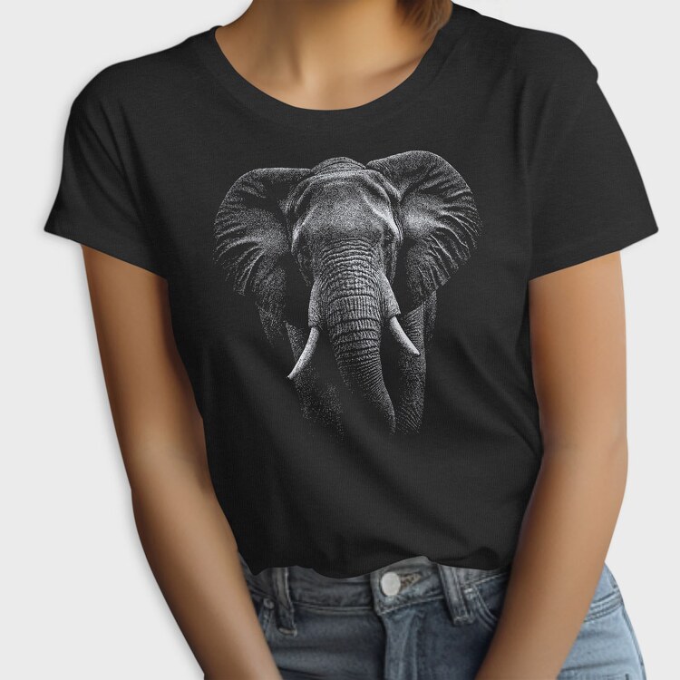 Realistic Elephant, Tricou Femei