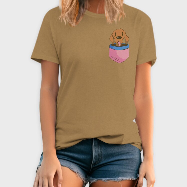 Vizsla Dog Pocket, Tricou Barbati (Unisex)