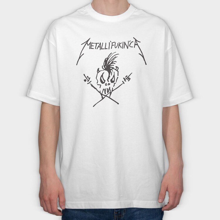 METALLICA Fuckin, Tricou Oversize Barbati (Unisex)